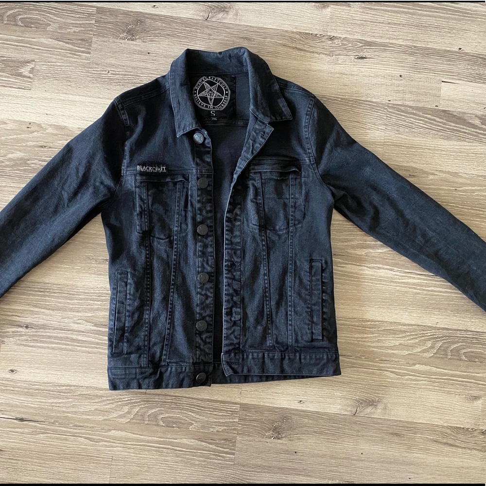 Black jean jacket